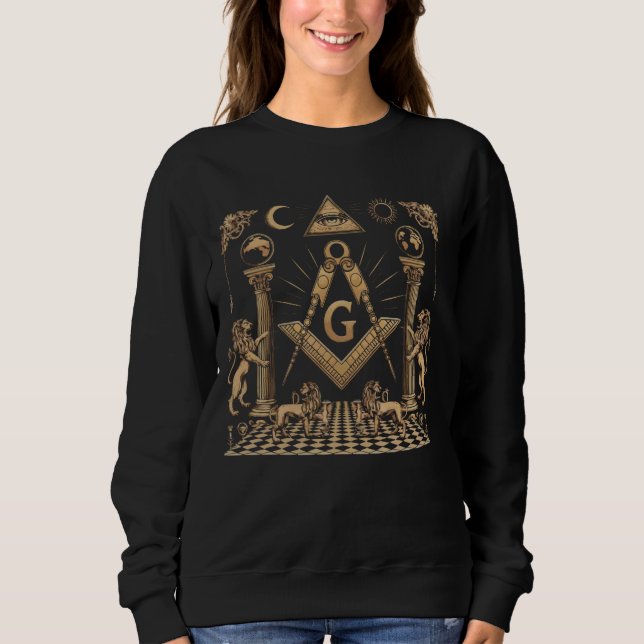 Freemason Masonic Fraternal Freemasonry Square Com T Shirt (Framsida)