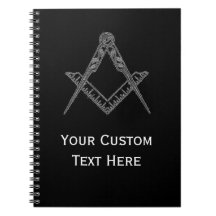 Freemason Masonic Gifts Square och Compass Black
