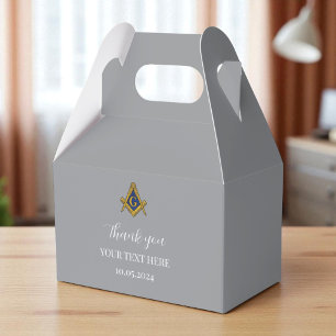 Freemason Masonic Grått Minimalist Elegant Modern Presentaskar
