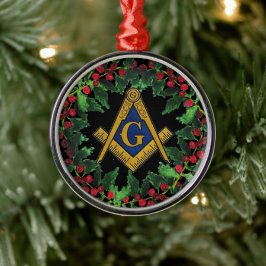 Freemason Masonic jul Wandeme Rustic Julgransprydnad Metall