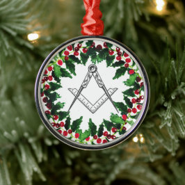Freemason Masonic jul Wandeme Rustic Julgransprydnad Metall