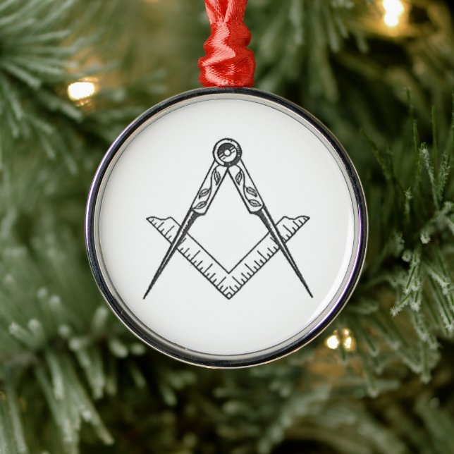 Freemason Masonic jul Wandeme Rustic Julgransprydnad Metall (Träd)