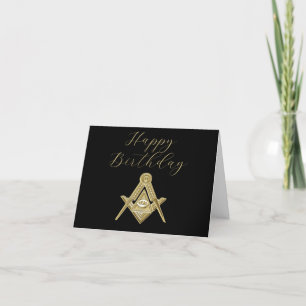 Freemason Masonic Mason Freemason Birthday Tack Kort