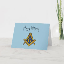 Freemason Masonic Mason Freemason Birthday Tack Kort