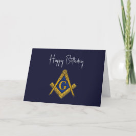 Freemason Masonic Mason Freemason Birthday Tack Kort