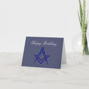 Freemason Masonic Mason Freemason Birthday Tack Kort