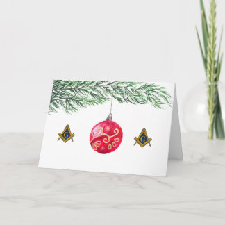 Freemason Masonic Mason Freemason Christmas Tack Kort