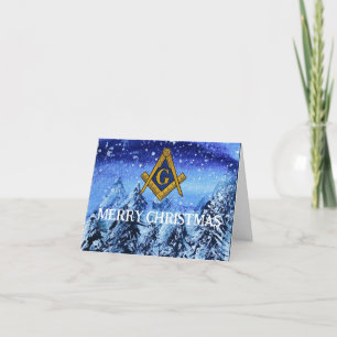 Freemason Masonic Mason Freemason jul Tack Kort