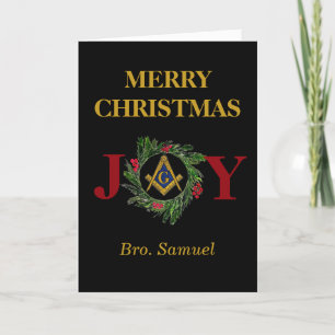 Freemason Masonic Mason Freemason jul Tack Kort