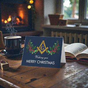 Freemason Masonic Mason Freemason jul Tack Kort