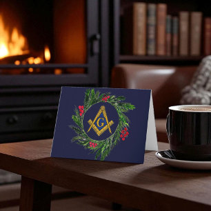 Freemason Masonic Mason Freemason jul Tack Kort