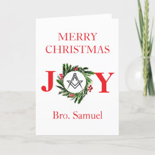 Freemason Masonic Mason Freemason jul Tack Kort