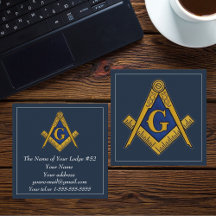 Freemason Masonic Masonry Symbol Blue