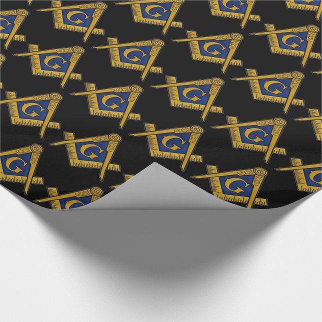 Freemason Masonic Square and Compass Freemasonry W Presentpapper (Hörn)