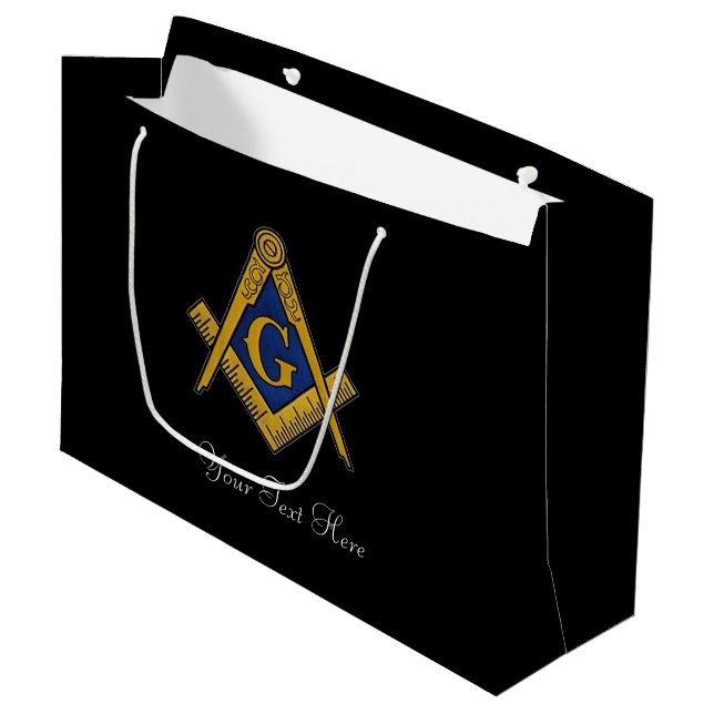 Freemason Masonic Square och Compass Freemasonry (Framsidan Vinklad)