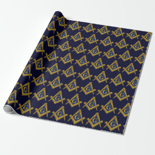 Freemason Masonic Square och Compass Freemasonry W Presentpapper