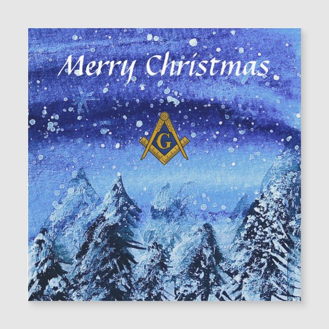 Freemason Masonic Square och Compass jul (Framsida)