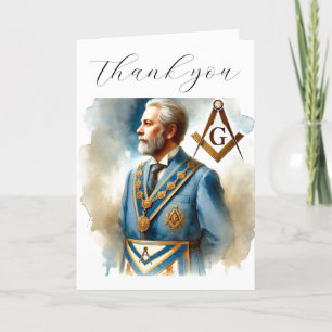 Freemason Masonic Square och Compass Tack Kort