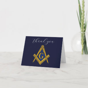 Freemason Masonic Square och Compass Tack Kort
