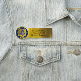 Freemason Namn bricka Namnbricka