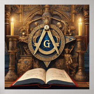 Freemason Poster Pappert (projektionsyta)
