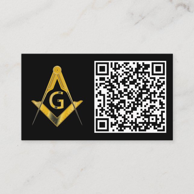 Freemason QR-Affärskort Visitkort (Framsida)