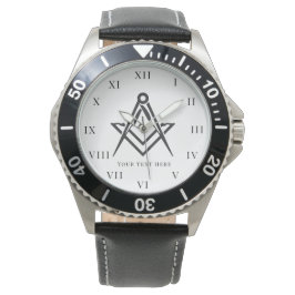 Freemason Square and Compass Charity Masonic Armbandsur