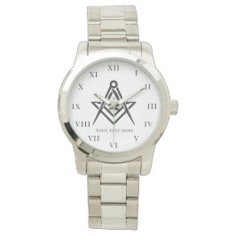 Freemason Square and Compass Charity Masonic Armbandsur