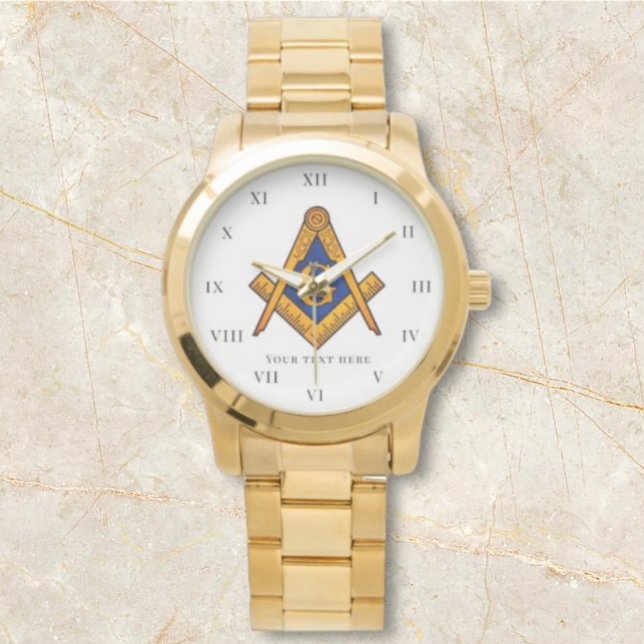 Freemason Square och Compass Charity Masonic Armbandsur (Skapare uppladdad)