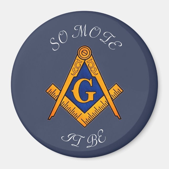 Freemason Square och Compass Charity Masonic Magnet (Framsidan)
