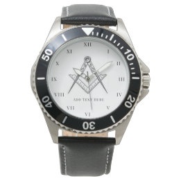 Freemason Square och Compass Charity Masonic Watch Armbandsur
