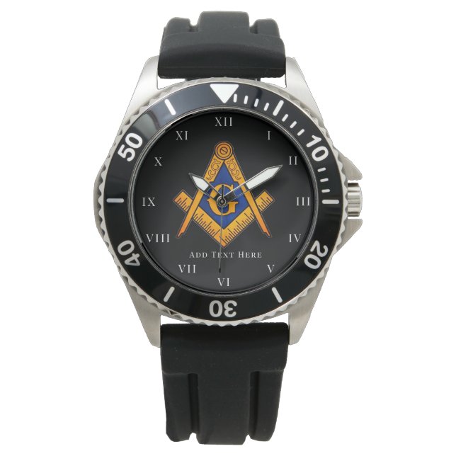 Freemason Square och Compass Charity Masonic Watch Armbandsur (Framsida)
