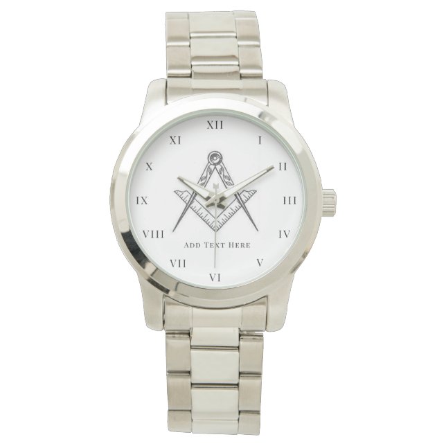 Freemason Square och Compass Charity Masonic Watch Armbandsur (Framsida)