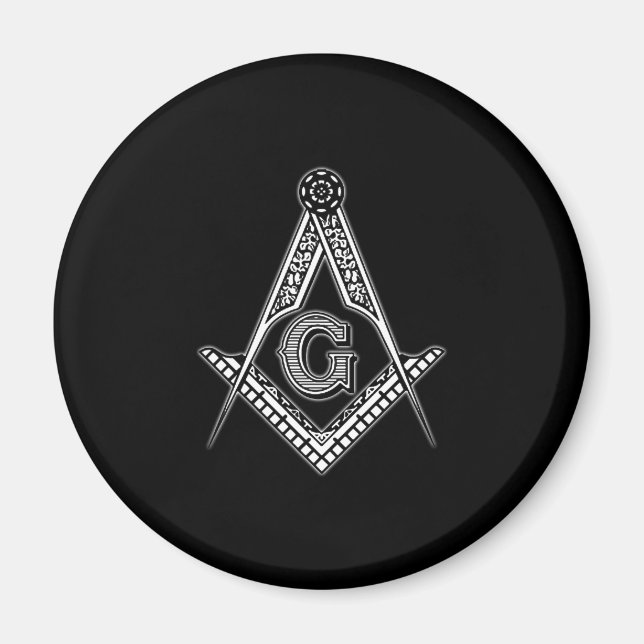 Freemason (svart) magnet (Framsidan)
