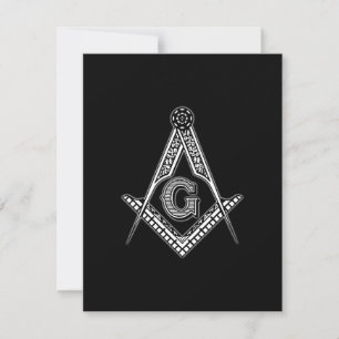 Freemason (svart) tack kort