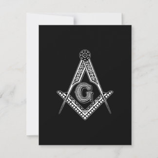 Freemason (svart) tack kort