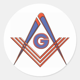 Freemason-symbol Runt Klistermärke