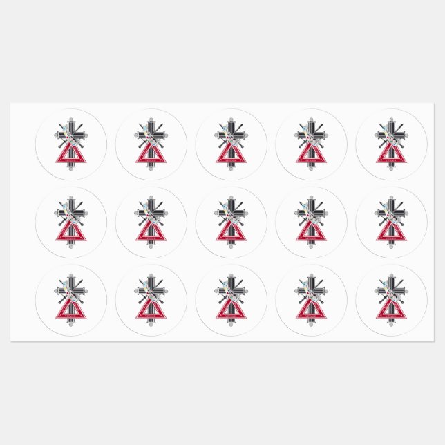 Freemasonic kor klistermärke (Ark)