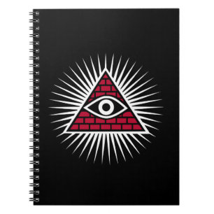 Freemasonic öga anteckningsbok