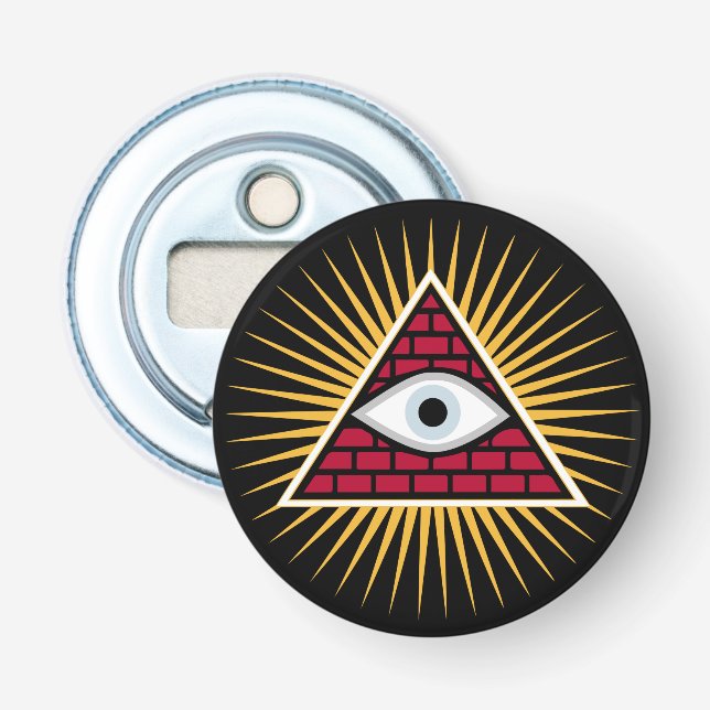 Freemasonic öga flasköppnare (Framsidan)