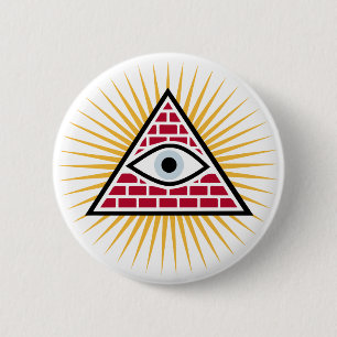 Freemasonic öga knapp