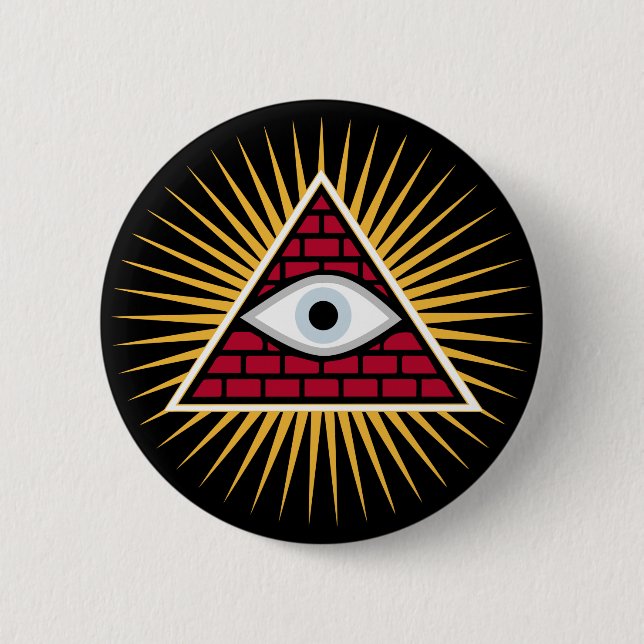 Freemasonic öga knapp (Framsida)