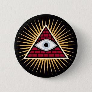 Freemasonic öga knapp