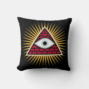 Freemasonic öga kudde