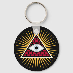 Freemasonic öga nyckelring