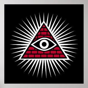 Freemasonic öga poster