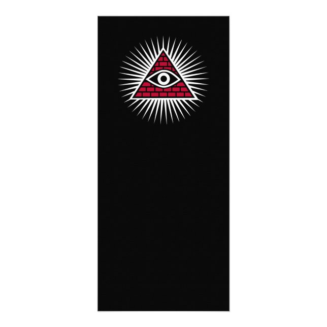 Freemasonic öga reklamkort (Framsidan)