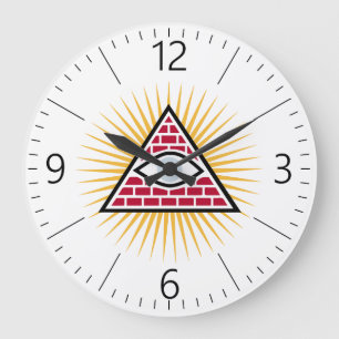 Freemasonic öga stor klocka