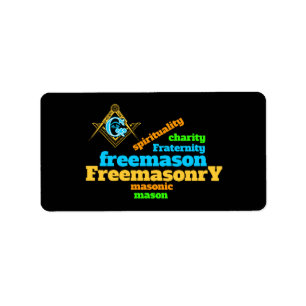 Freemasonry Adressetikett