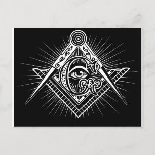 Freemasonry-Masonic-Masonry Vykort